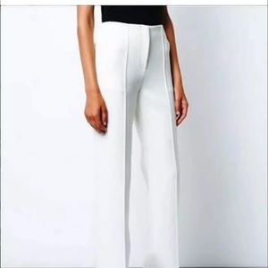 Diane von furstenberg ivory dress pants
